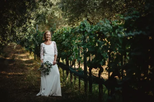 A wedding in the vineyards of Tuscany