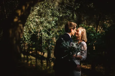 A wedding in the vineyards of Tuscany