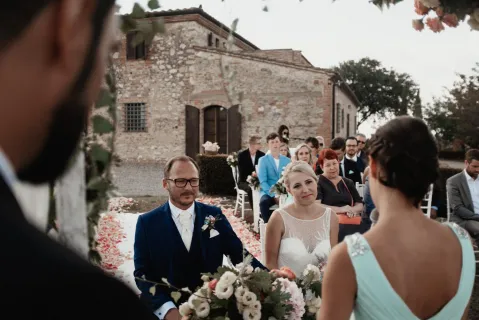 Sarah & Michaels Hochzeit in der Crete Senesi