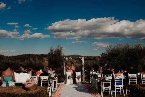 Sarah & Michaels Hochzeit in der Crete Senesi