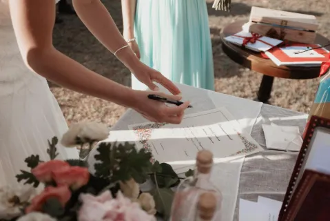 Sarah & Michaels Hochzeit in der Crete Senesi