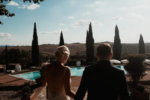 Sarah & Michaels Hochzeit in der Crete Senesi
